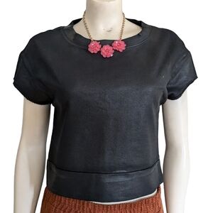 Fluxus Coated Fleece Top Size Small